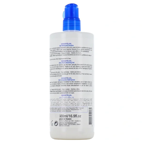 ACM Sensitélial Gel Nettoyant Surgras