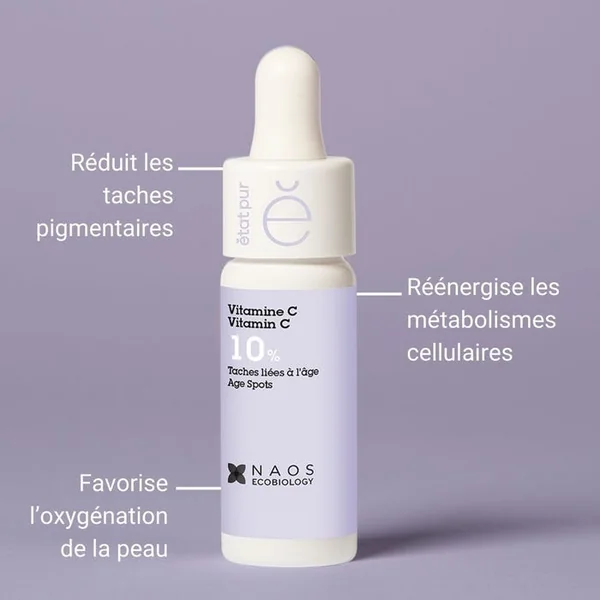 ACTIF PUR - Vitamine C 10% - Taches Liées à l'ge - Visage, 15ml