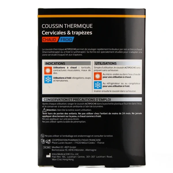 Actipoche Coussin Thermique Cervicales et Trapèzes