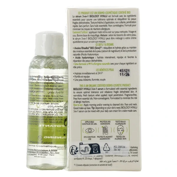 A-Derma Biology Hyalu Sérum 3 en 1 Bio