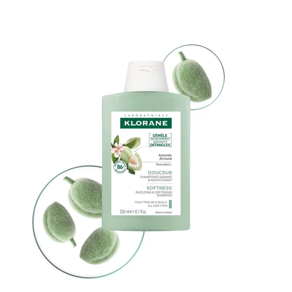 AMANDE - Shampooing Douceur - Tous Types de Cheveux, 200ml