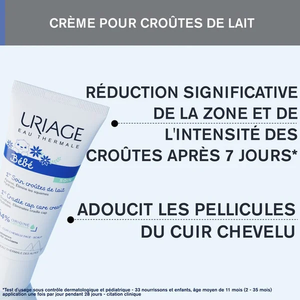BEBE - 1er Soin Croûtes de Lait - Visage et Cuir Chevelu - Tous Types de Peaux, 40ml