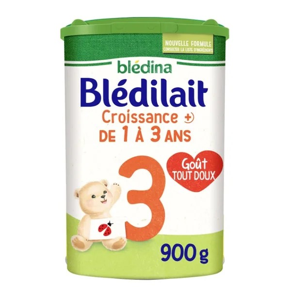 BLEDILAIT - Lait de Croissance+ 3ème ge - De 1 à 3 ans, 900g