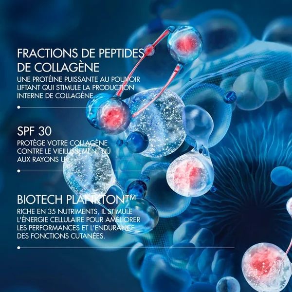 BLUE PEPTIDES - Uplift Crème de Jour SPF30 Visage Anti-ge Raffermissante, Tout type de peau, 50ml