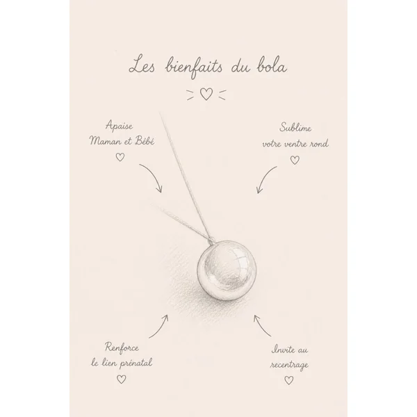 Bola de grossesse personnalisé mot doux SOUVENIR