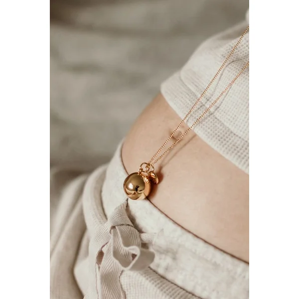Bola de grossesse personnalisé pendentif martelé EMPREINTE