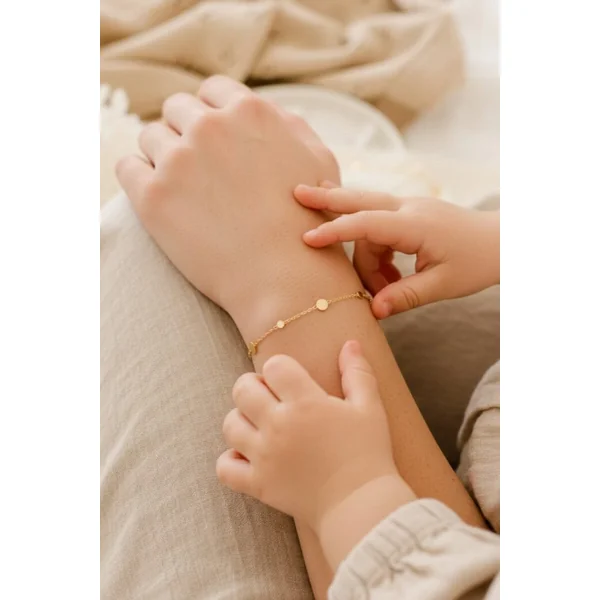 Bracelet initiales personnalisé CONFETTIS