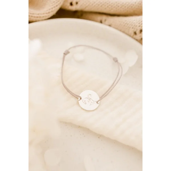 Bracelet papa personnalisé ajustable argent gravé SUPER PAPA