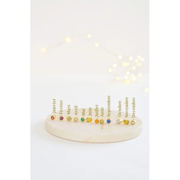 Bracelet pierre de naissance lien ajustable CE JOUR