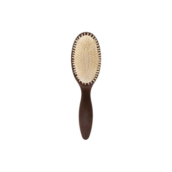 Brosse démêlante 100% poils de sanglier naturels et bois