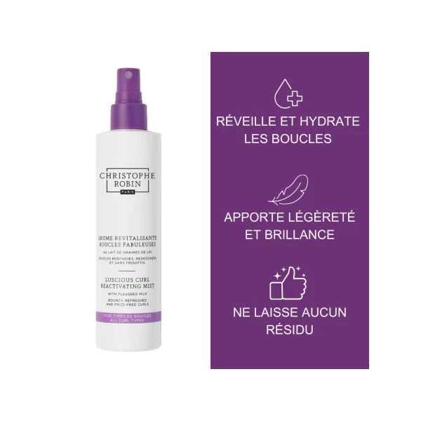 Brume revitalisante boucles fabuleuses au lait de graines de lin 150 ml