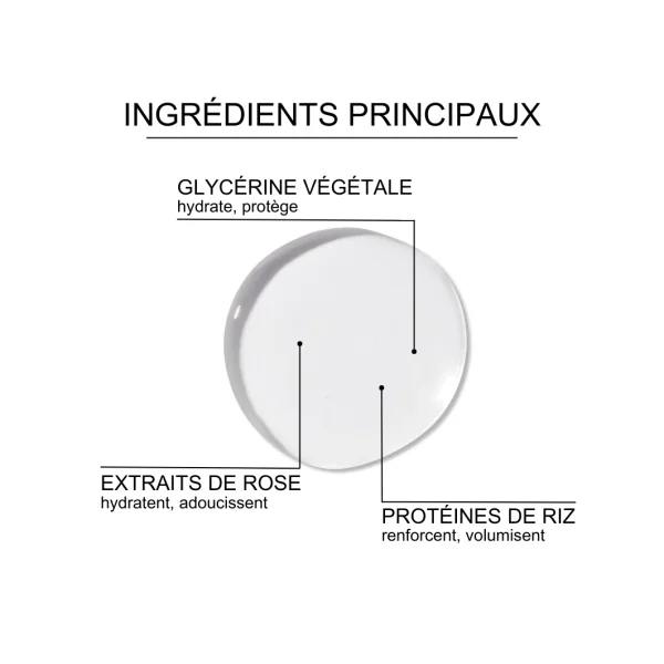 Brume volumisante instantanée à l'eau de rose 150 ml