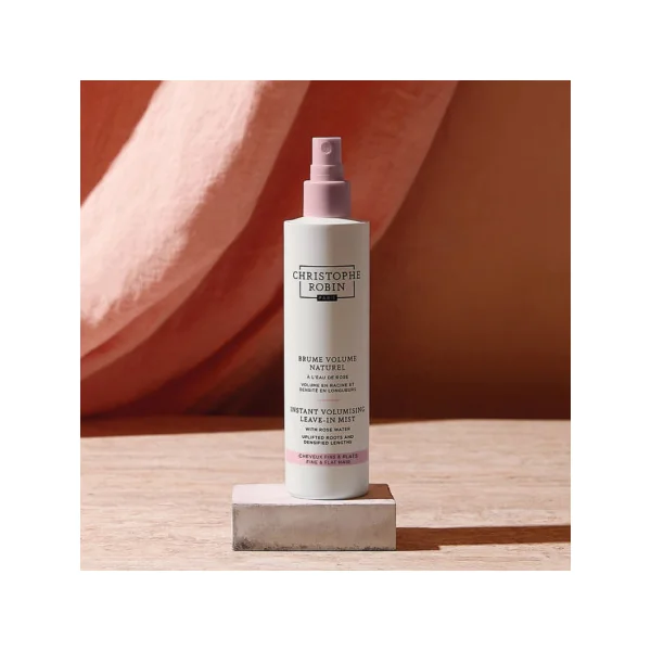 Brume volumisante instantanée à l'eau de rose 150 ml