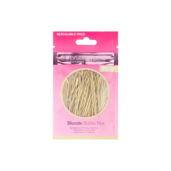 Brushworks 50 Épingles à Cheveux - Couleur : Blond
