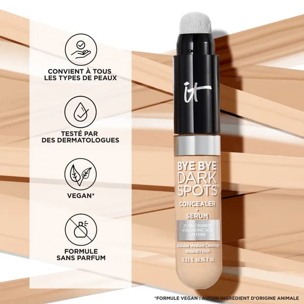 BYE BYE DARK SPOTS - Concealer Correcteur Teint + Sérum - Medium Warm 32, 6.7ml