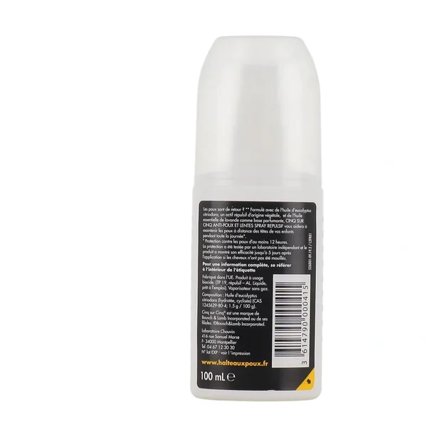 Cinq sur Cinq Spray Répulsif Anti-Poux et Lentes