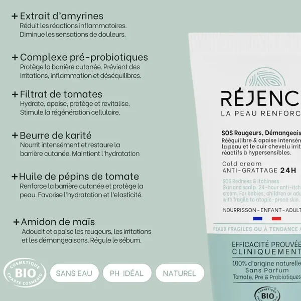 Cold Cream SOS rougeurs, démangeaisons - 150mL