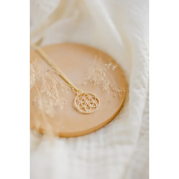 Collier amulette pendentif ciselé GRAINE DE VIE