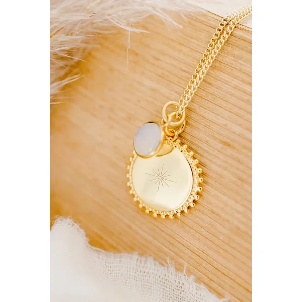 Collier pierre de naissance personnalisable MON ETINCELLE