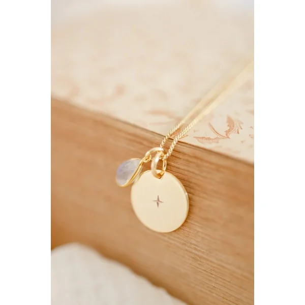 Collier pierre de naissance personnalisable UNE ETOILE EST NEE
