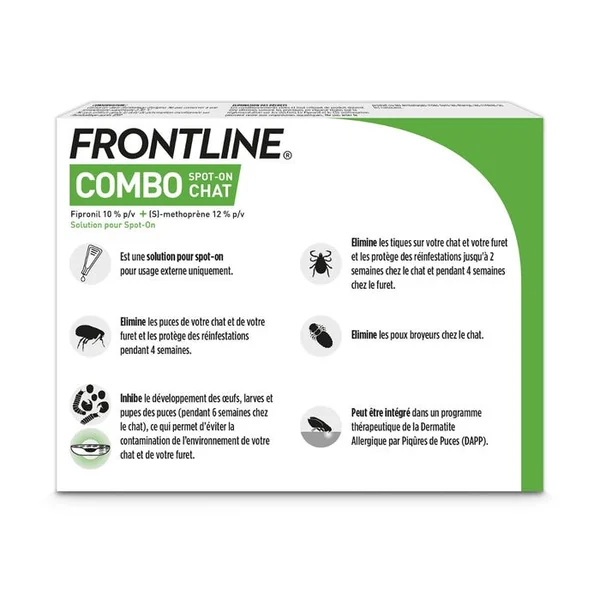 COMBO - Spot-On Chats, 3 Pipettes de 0,5ml