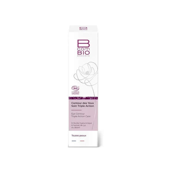 Contour des Yeux Soin Triple Action Bio - Tous Types de Peaux, 20ml
