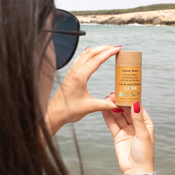 Creme solaire minerale à l'huile de Moringa SPF 30
