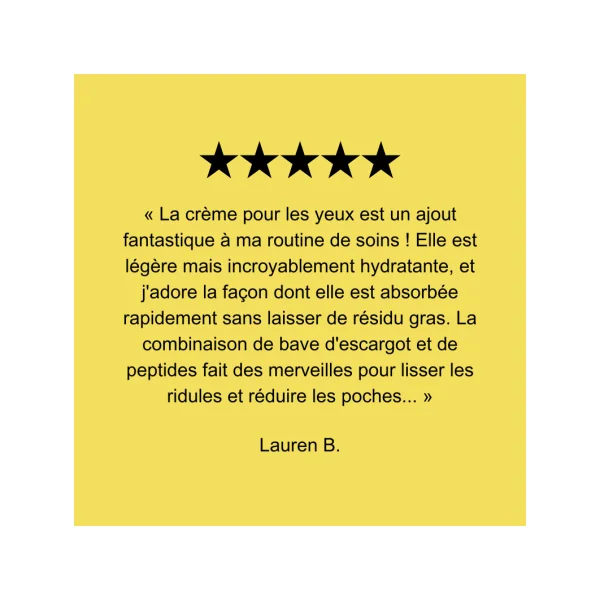 Crème Contour des Yeux aux Peptides 25ML