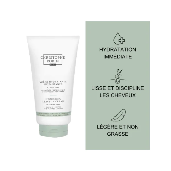 Crème hydratante instantanée à l'aloe vera 150 ml
