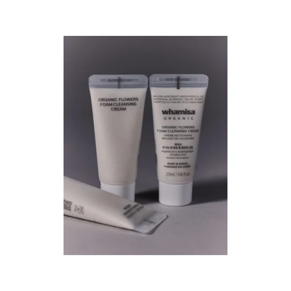Crème nettoyante moussante aux fleurs bio fermentées 20 ml