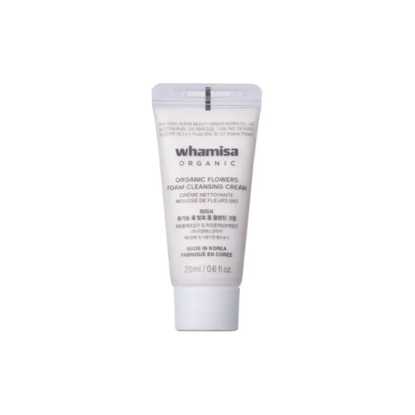 Crème nettoyante moussante aux fleurs bio fermentées 20 ml