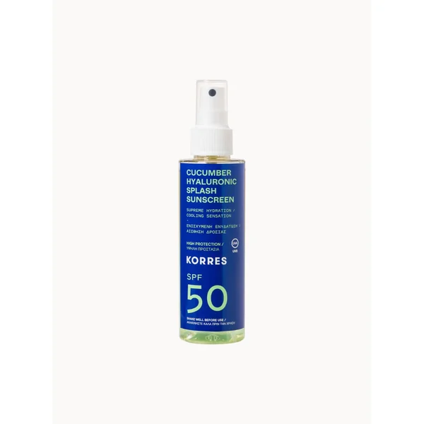 Cucumber Hyaluronic Splash sun protection spray for face+body SPF50