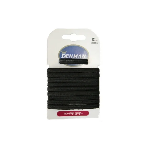 Denman 10 élastiques noirs