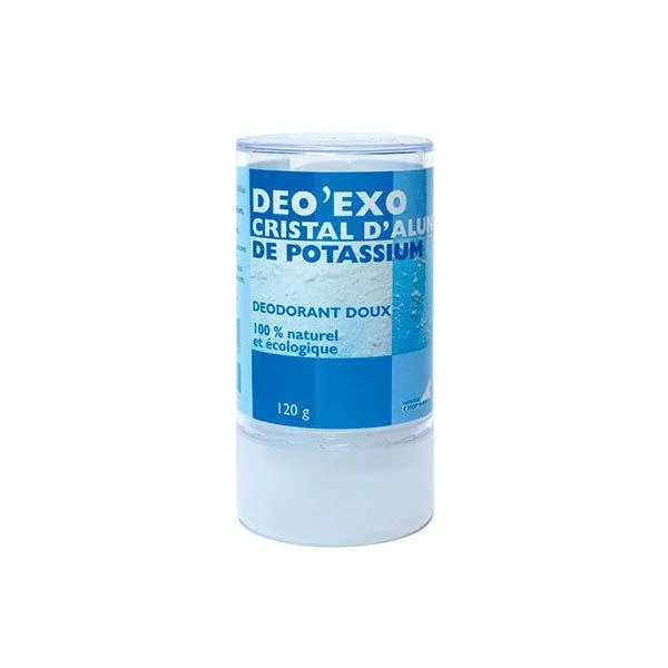DEO EXO - Cristal d'Alun de Potassium - 100% Naturel Et Ecologique, 120gr