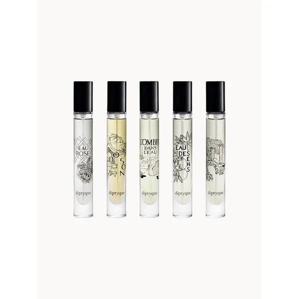 Diptyque gift set with 5 eaux de toilettes