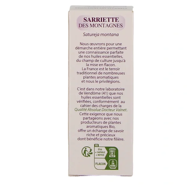 Docteur Valnet Huile Essentielle Sarriette des Montagnes