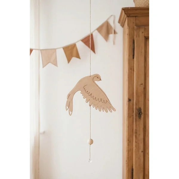 Décoration chambre bebe bois oiseau EN PLEIN VOL
