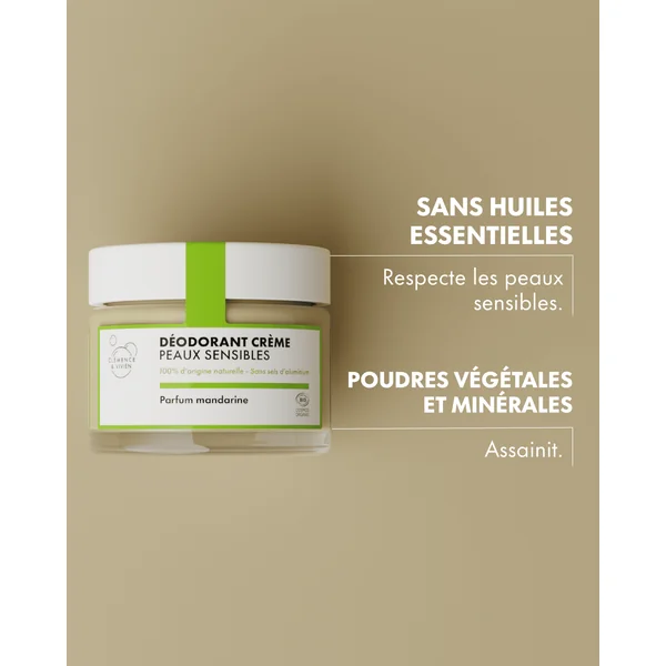 Déodorant naturel peaux sensibles mandarine