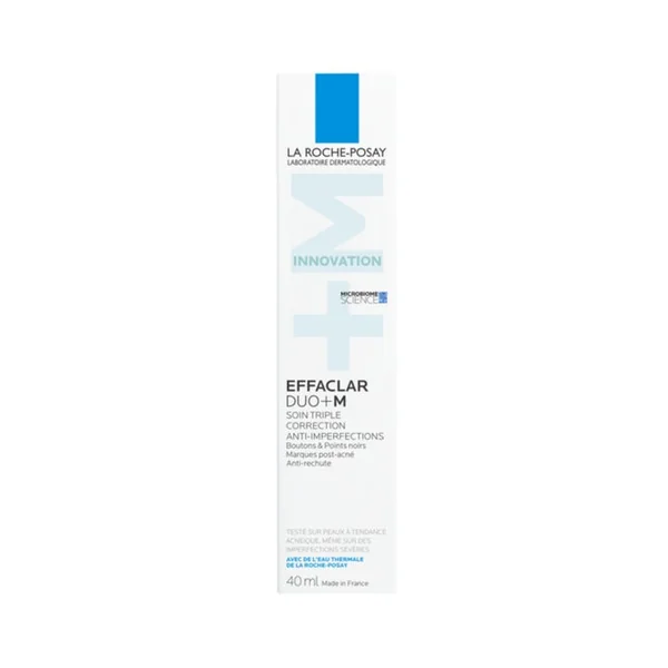 EFFACLAR DUO+M - Soin Triple Correction Anti-Imperfections, Boutons & Points noirs, 40ml