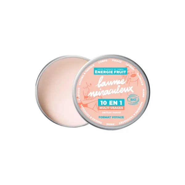 Energie Fruit Baume Miraculeux 10en1 Bio 38 g - Parfum : Monoï