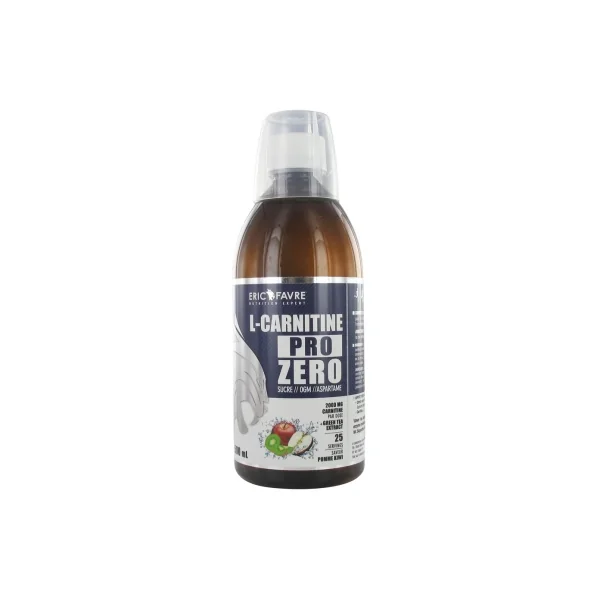 Eric Favre L-Carnitine Pro Zero 500 ml - Saveur : Pomme Kiwi