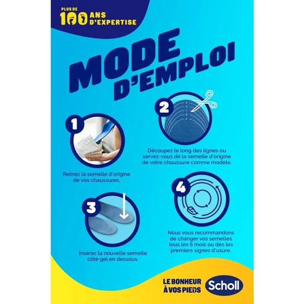 EXPERTSUPPORT - Semelles Chaussures de Sport - Poiture 40 à 46.5