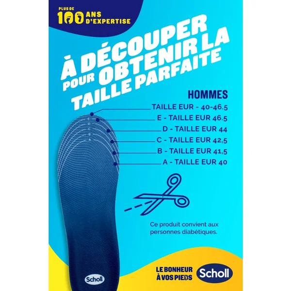 EXPERTSUPPORT - Semelles Chaussures de Sport - Poiture 40 à 46.5
