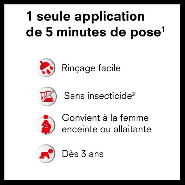 FLASH - Shampoing Anti-Poux et Lentes - Traitement 5 minutes, 2x100ml