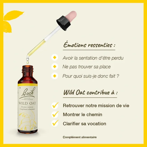 Fleurs de Bach Wild Oat n°36