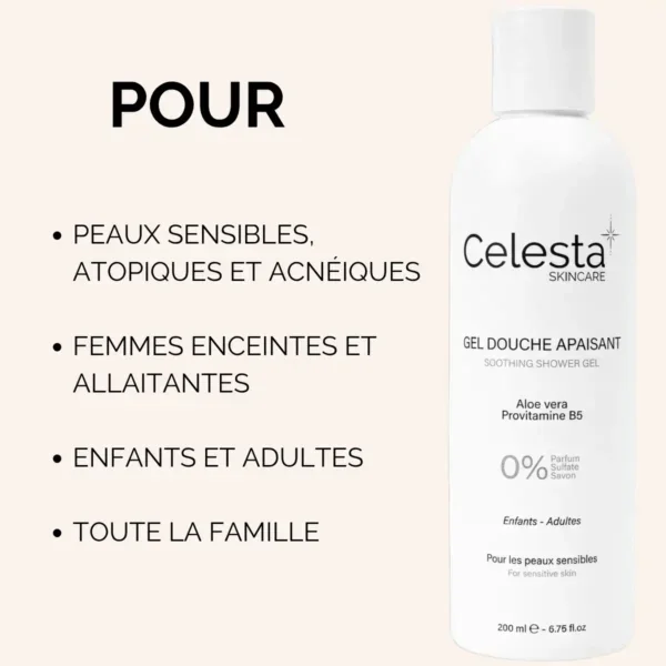 Gel Douche Sans Parfum - Peaux Sensibles, Atopiques & Bébé