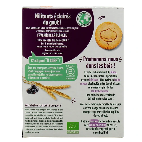 Good Goût Biscuits des bois dès 12 mois