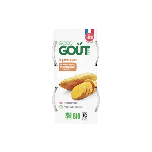 Good Goût La Patate Douce dès 4 Mois Bio 2 Pots