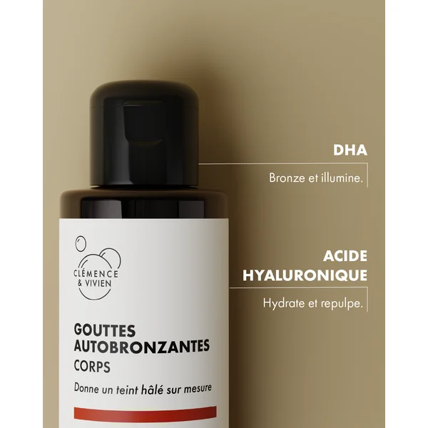 Gouttes autobronzantes corps