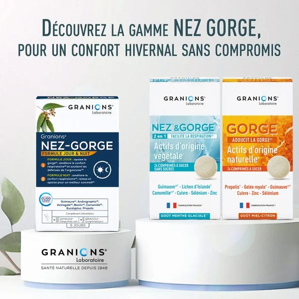 Granions Gorge - Adoucit la Gorge, 24 comprimés à sucer